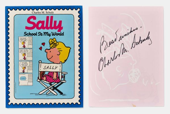 Charles Schulz Signed First Edition of ’’Peanuts’’ Book Featuring Sally at School | Nate Sanders
