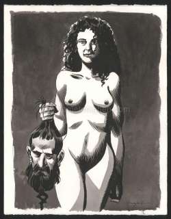 Emmanuel Moynot - Illustration originale de Judith et Holopherne