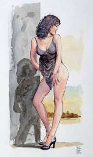 Manara | Illustration Ã  l’aquarelle réalisée pour une ex… | Millon