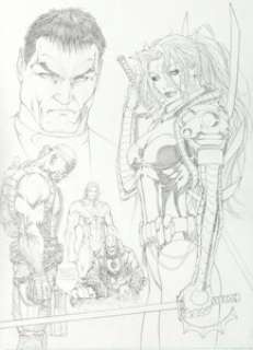 Michael Turner Wildstorm Winter Special #1 Cover Original Art (DC, 2005). The Authority may have never looked -