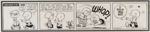 Charles Schulz Peanuts Daily Comic Strip Original Art dated 6-9-54 (United Feature Syndicate, 1954). Early - | Heritage