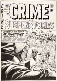 Johnny Craig Crime SuspenStories #12 Cover Original Art (EC, 1952). This great cover featuring an impending -