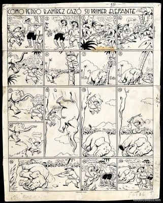 Dibujo Ricard Opisso Portada de TBO 2 veces Nº 951 Año 1935 y Nº 122 (2º Época) Año 1956 | todocoleccion (Buy It Now)