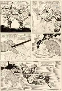 Jack Kirby and Joe Sinnott Fantastic Four #63 Story Page 10 Original Art (Marvel, 1967). From one of their most - | Heritage