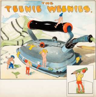 William Donahey The Teenie Weenies "The Peapod Canoe" Comic Strip Original Art dated 6-8-41 -