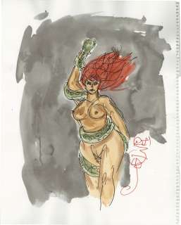 Sanpei Shirato Hand-Drawn Color Illustration "Savannah" | Mandarake (Big Web)