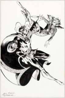 June Brigman and Roy Richardson Visions: The Magazine of the Atlanta Fantasy Fair Doctor Strange Pin-Up -