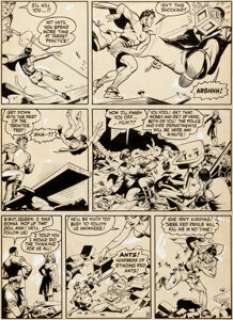 Reed Crandall Feature Comics #103 Story Page 8 Doll Man Original Art (Quality, 1946). That pint-sized -