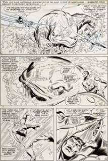 John Buscema and Frank Giacoia Sub-Mariner #1 Page 16 Original Art (Marvel, 1968). Mister Fantastic and the -