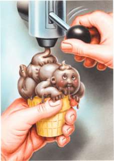 John Pound Garbage Pail Kids Series 15 Trading Card #588A/B "Yo! Gert/Ice Cream Connie" -