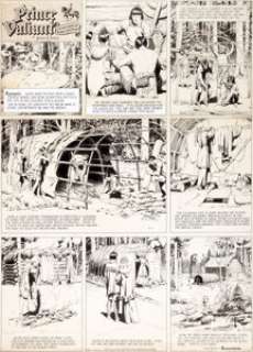 Hal Foster Prince Valiant #545 Sunday Comic Strip Original Art dated 7-20-47 (King Features Syndicate, 1947).... (Total: 2 Original Art) | Heritage