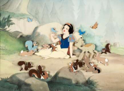 Snow White and the Seven Dwarfs Color Model Cel and Master Production Background (Walt Disney, 1937). - | Heritage