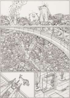 Geof Darrow Hard Boiled #3 Story Page 55 Original Art (Dark Horse, 1991)....