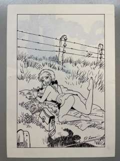 Di Sano, Bruno | Di Sano - Dessin original - Lecture - Page volante - Exemplaire unique | Catawiki