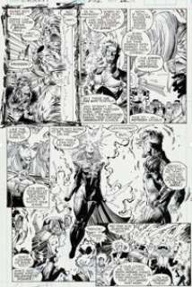 Whilce Portacio and Art Thibert Uncanny X-Men #282 Page 15 Original Art (Marvel, 1991). Emma Frost -