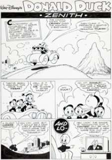 William Van Horn Kaczor Donald [Donald Duck] #2005-44 Complete 10-Page Story "Zenith" Original Art (Egmont Polska,... (Total: 10 Original Art)