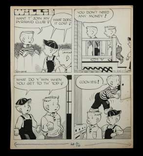 COMIC STRIP ART, 1949, "WILLIE", BY LEONARD SANSONE (1917-1963) | misc / divers