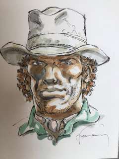 Hermann | Hermann - Dessin original couleur - Red Dust | Catawiki