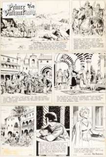  - Hal Foster and John Cullen Murphy Prince Valiant #1801 Sunday Comic Strip Original Art dated 8-15-71 (King Feature...