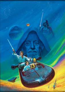 - Ken Barr Questar #1 Star Wars Cover Painting, Study, and Design Sketches Original Art and Magazine Gro...
