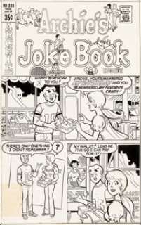 Archie Comics Artist Archie’s Joke Book #248 Cover Original Art (Archie Comics, 1978).... | Heritage