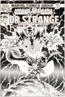  - Frank Brunner Marvel Premiere #14 Cover Doctor Strange Original Art (Marvel, 1974)....
