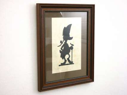 Prof. Volker Schönwart | Donald Duck - Prussian Officer - silhouette on paper - framed to 48 x 38,5 cm - Exemplaire unique - (2023) | Catawiki