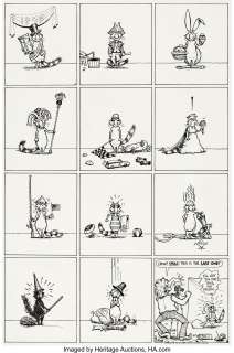 Gilbert Shelton and Dave Sheridan The Fabulous Furry Freak Brothers #4 Complete 1-Page Story "Fat Freddy‘s Cat" Or...