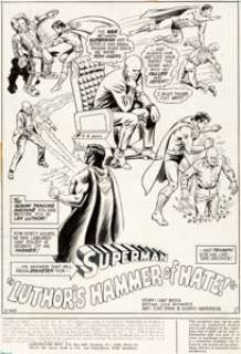 Curt Swan and Murphy Anderson Action Comics #423 Story Page 1 Original Art (DC, 1973). Lex Luthor -