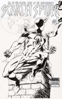 Mark Bagley Scarlet Spider #1 Variant Cover E Original Art (Marvel, 2012). Scarlet Spider made a 2012 debut -