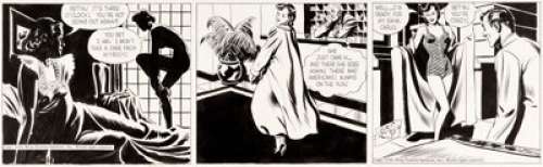 Alex Raymond Rip Kirby Daily Comic Strip Original Art dated 7-3-48 (King Features Syndicate, 1948). This -