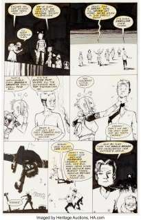 Jamie Hewlett & Peter Milligan Tank Girl: The Odyssey #1 Planches 17 Ã  20 (DC/Vertigo, 1995).... (Total: 4 Original Art) | Heritage