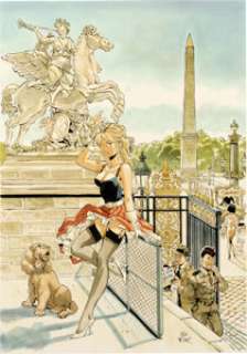 Félix Meynet La Place De La Concorde Illustration Originale (2020).... | Heritage