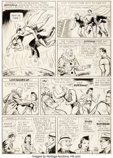 Jack Burnley (as Joe Shuster) Action Comics #28 Story Page 13 Original Art (DC, 1940). An extremely rare, -