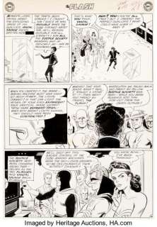 Carmine Infantino and Joe Giella Flash #137 Story Page 24 Original Art (DC, 1962). Vandal Savage‘s first -