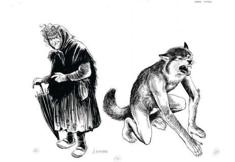 Servais. Illustration originale La Tchalette | BDEnchères