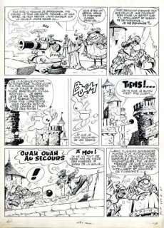 CÉZARD - ARTHUR LE FANTÔME Planche originale à l‘encre de chine n°5, issue