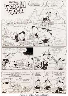 Don Rosa | Walt Disney’s Donald Duck Adventures #34 Page de Titre (Disney, 1990 series). Don Rosa Walt Disney’s Donald Duck Adventures #34 Original Art Title Page (Disney, 1990 series). | Heritage