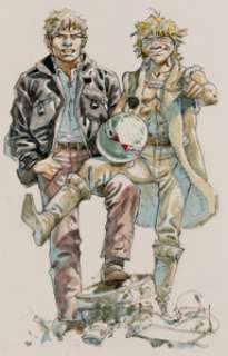 Hermann | Jeremiah et Kurdy Intégrale Project de Couverture Originale (Dupuis, 1997). Hermann Jeremiah and Kurdy Integral Original Art Cover Project (Dupuis, 1997). | Heritage