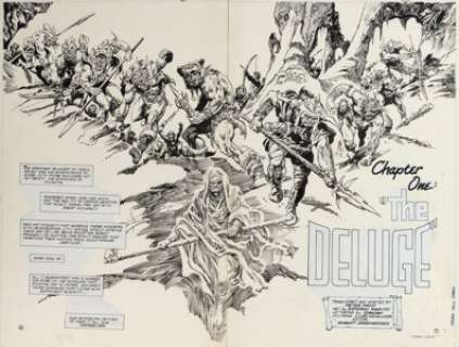 Maroto, Esteban | Esteban Maroto Atlantis Chronicles Vol 1 #1 Double Splash Page 6-7 Original Art (DC, 1990). ... | Heritage