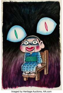 Hideshi Hino Black Cat Illustration Original Art (Cocoro Books, 2005).... | Heritage