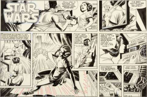 Russ Manning - Star Wars #39 Sunday Comic Strip Original Art dated 12-2-1979 (L.A. Times Syndicate, 1979)....