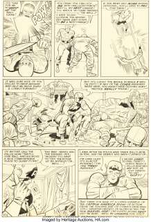 Kirby, Jack | Jack Kirby and Chic Stone Tales of Suspense #59 Captain America Story Page 10 Original Art (Marvel, 1964).... | Heritage