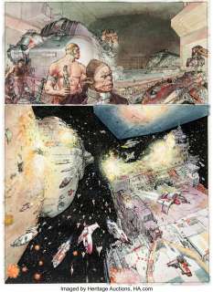 Pastoras, Das - Das Pastoras (Julio Martinez Pérez) Castaka, Les Jumelles Rivales #2 Story Page 28 Original Art (Les Humanoïdes As...