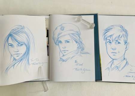 Thomas Du Caju | Vleugels van hoop 2 - Saboteuses 1 - Little England 1 - Drie albums met mooie opdrachttekeningen - Hardcover - Broché - EO - (2017/2022) | Catawiki