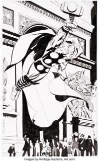Rude, Steve | Steve Rude - Thor Poster Original Art (Marvel, 2001).... | Heritage