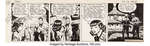 Caniff, Milton | Milton Caniff Terry and the Pirates Daily Comic Strip Original Art dated 8-21-40 (News Syndicate Company, 1940). ... | Heritage