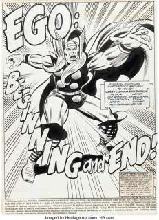 Buckler, Rich | Rich Buckler and Joe Sinnott Thor #228 Splash Page 1 Original Art (Marvel, 1974).... | Heritage