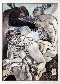 Manara | Illustration Ã  l’encre de Chine, Ã  l’aquarelle, … | Millon