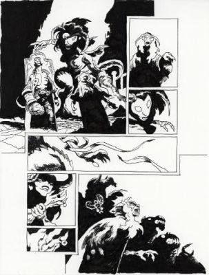 Cyrille Pomès | Hellboy, nothing but blood, issue 2 planche 16 | Galerie 9ème Art
